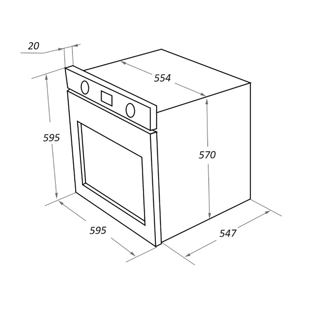 Монтажные размеры духового шкафа встраиваемого