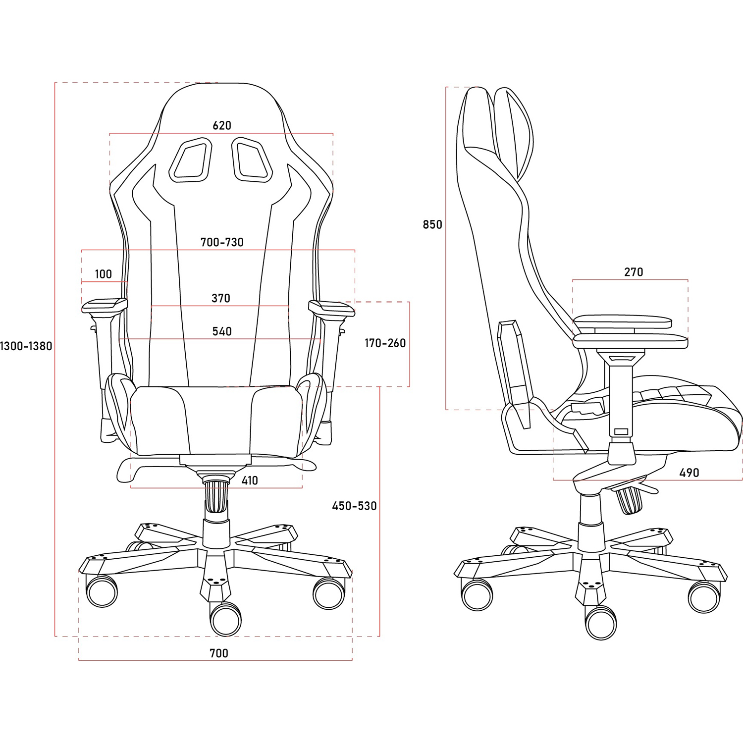 DXRACER Oh/k99/NW компьютерное кресло