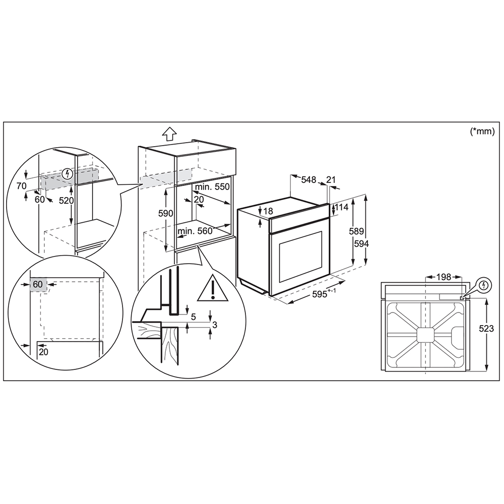 Духовой шкаф zanussi zog521317x